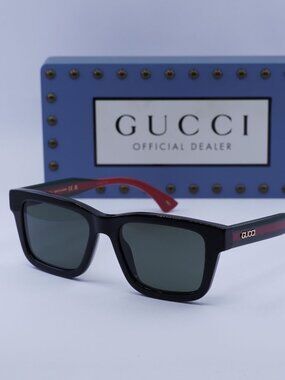 Gucci GG1869S 001 Square Sunglasses - Black / Grey